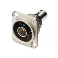 Monacor NBB-75DFI Gniazda montażowe przelotowe BNC, 75Ω